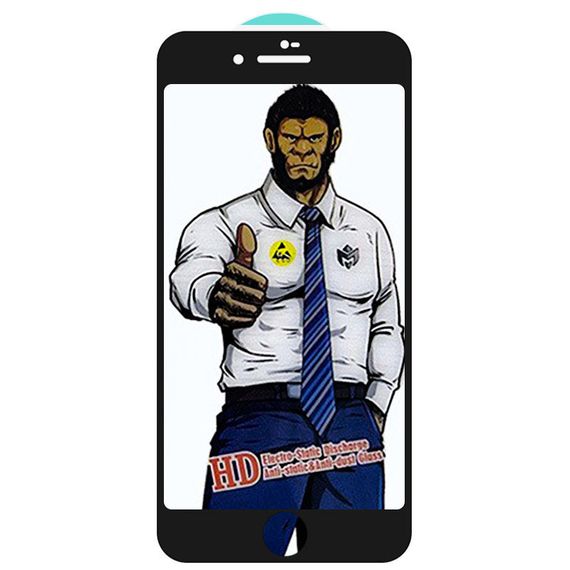 Захисне скло 5D Anti-static Pro (full glue) (тех.пак) для Apple iPhone 7/8/SE (2020) (4.7")
