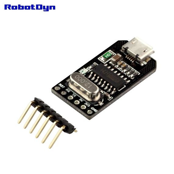 Конвертер MicroUSB-TTL CH340G RobotDyn | Зображення 2