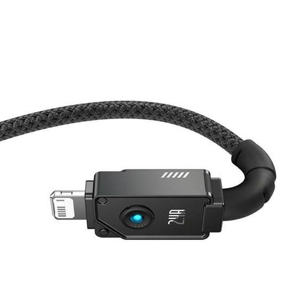 Дата кабель Baseus Unbreakable Series Fast Charging USB to Lightning 2.4A 1m (P10355802111-0) Black | Зображення 1