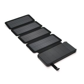 Power bank 12000 mAh Solar, (5V / 200mA), 2xUSB, 5V / 1A / 2.1A, USB microUSB