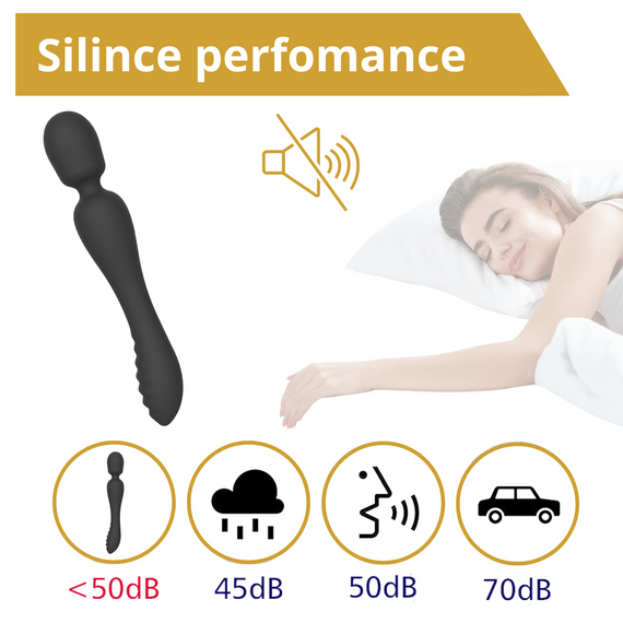Вібратор - Erospace Sweet Play Wand & Vibrator 2in1 A8 Sex Aura | Зображення 6