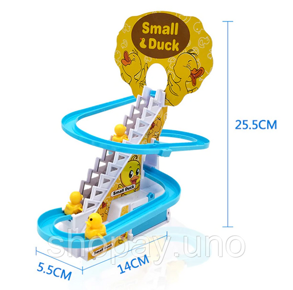 Интерактивная игра Утиная гоночная трасса Small Duck Детские музыкальные горки – эскалатор | Зображення 5