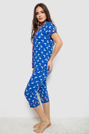 Жіноча піжама з принтом, колір синій, 243R19014 | Зображення 2