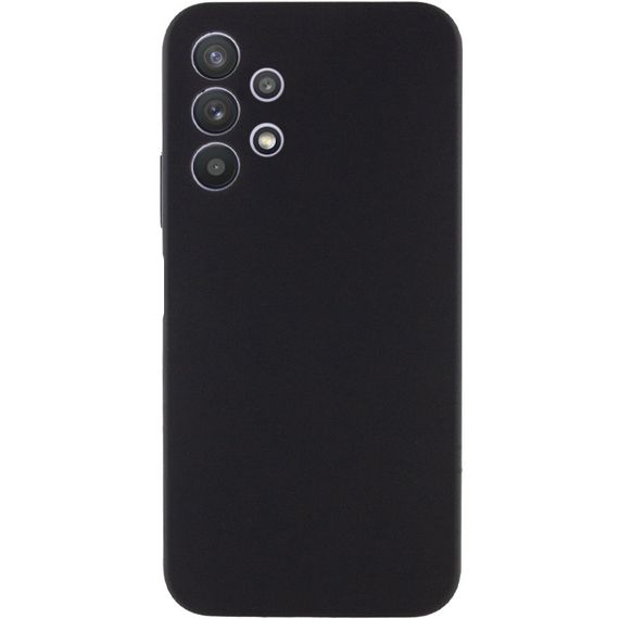 Чохол Silicone Cover Lakshmi Full Camera (AAA) для Samsung Galaxy A32 4G Чорний / Black