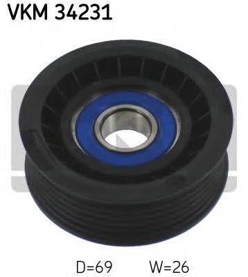 Ведучий ролик, поліклінового ременя (Вир-во SKF) SKF VKM34231 на FORD C-MAX II (DXA/CB7, DXA/CEU)