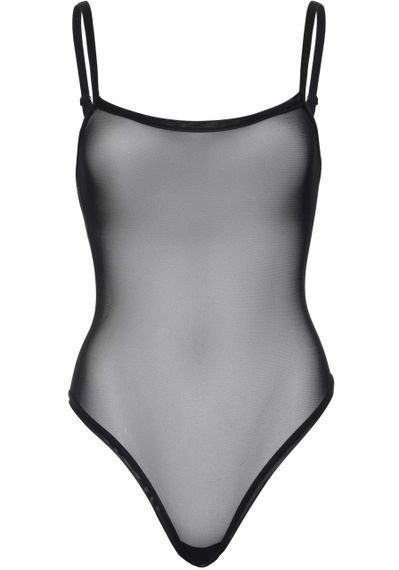 Еротичне боді Leg Avenue Cami bodysuit with thong Black M/L, на бретелях sexstyle | Зображення 2