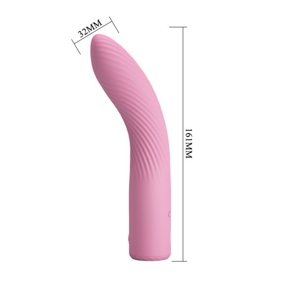 Вибратор для точки G PRETTY LOVE Kissell розовый, 16.1 х 3.2 см sexstyle | Зображення 5