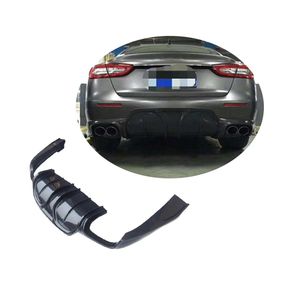 Дифузор заднього бампера V2 (для S/S Q4 2017-2020, Карбон) для Maserati Quattroporte рр