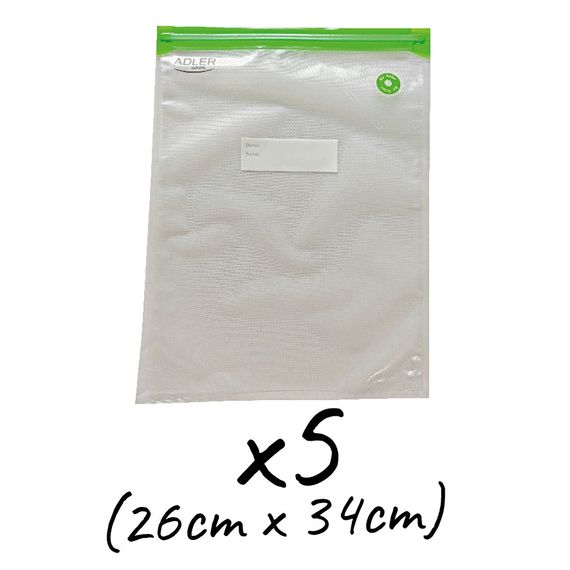 Вакуумные пакеты Adler AD 4514.1 набор 25 шт многоразовые для вакууматора разных размеров | Зображення 2