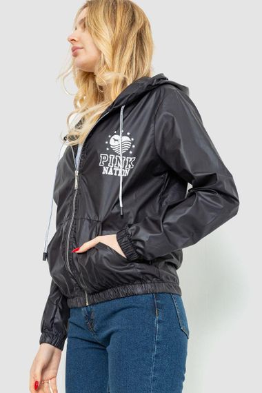 Ветровка женская  цвет черный 177R007-19 | Зображення 2