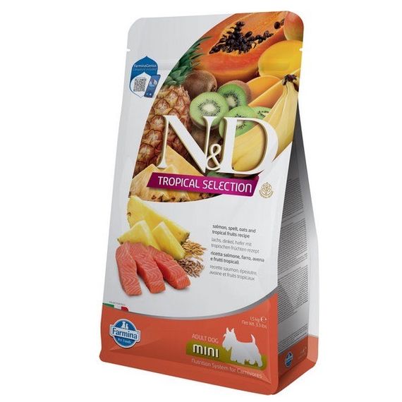 Сухий корм для собак малих порід з лососем Farmina N&D Tropical Selection Salmon Mini, 1.5 кг