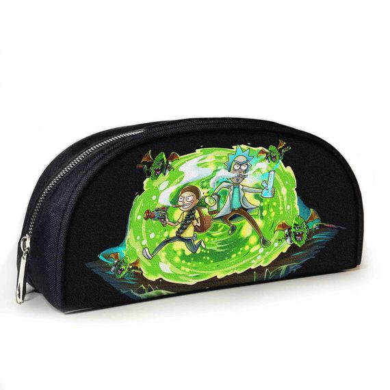 Пенал школьный с принтом Рик и Морти 23х10х8 см с принтом для мальчика (3859)