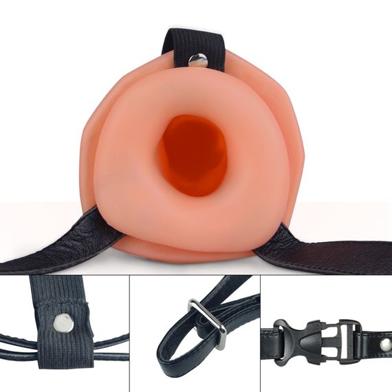 Порожнистий страпон - Unisex Hollow Strap On 6.5" | Зображення 3