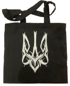 Экосумка шоппер 4Profi "Герб 1" дигональ (хлопок) черная