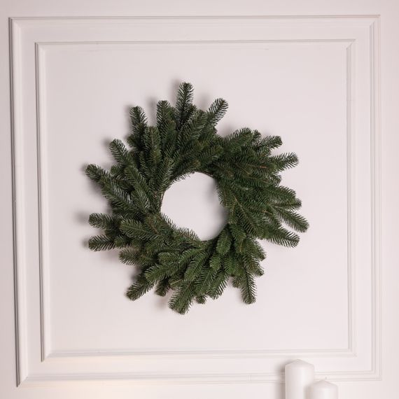 Штучний різдвяний вінок Зелений Святковий 60 см TD-VINGR