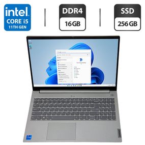 Ультрабук Lenovo ThinkBook 15 G2 ITL / 15.6" (1920x1080) IPS / Intel Core i5-1135G7 (4 (8) ядра по 2.4 - 4.2 GHz) / 16 GB DDR4 / 256 GB SSD / Intel Iris Xe Graphics / WebCam / Windows 11 Pro б/в