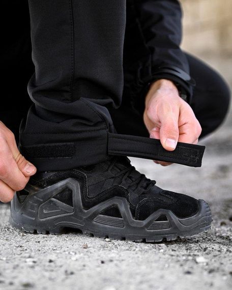 Демісезонний тактичний костюм софтшел SATELIT чорний поліція ПП8056 | Зображення 9