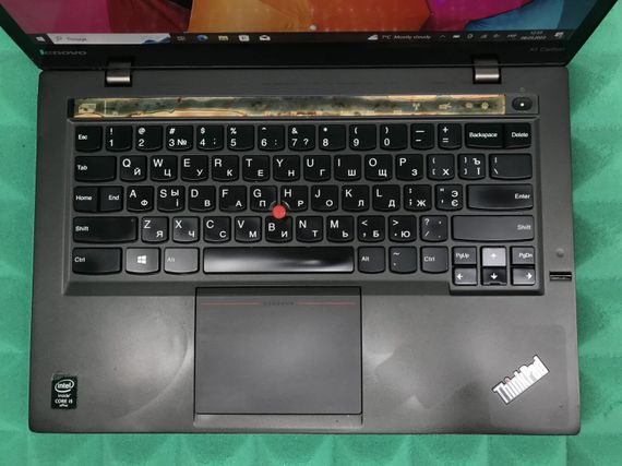 Ультрабук Б-класс Lenovo ThinkPad X1 Carbon (2nd Gen) / 14" (2560x1440) IPS Touch / Intel Core i5-4300U (2 (4) ядра по 1.9 - 2.9 GHz) / 4 GB DDR3 / 256 GB SSD M.2 / Intel HD Graphics 4400 / WebCam / Fingerprint/ HDMI / miniDP б/у | Зображення 3