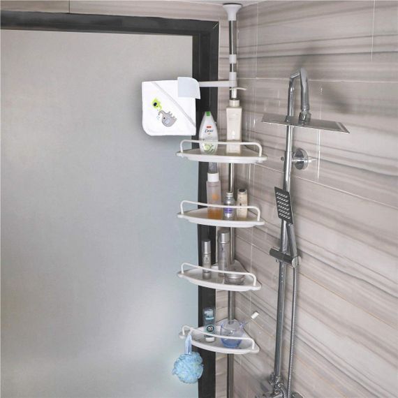 Кутова полиця для ванної кімнати Multi Corner Shelf Стійка Стелаж Полиця для ванної угловая полка для ванной | Зображення 2