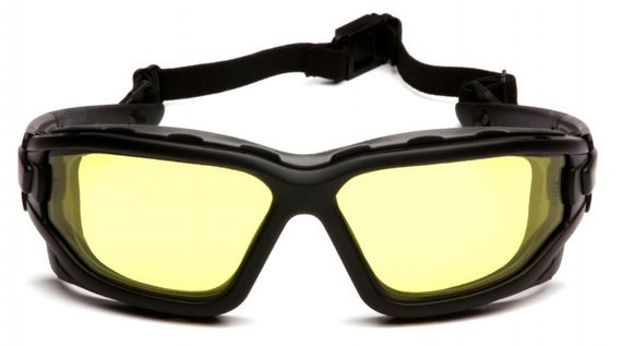 Окуляри захисні з ущільнювачем Pyramex i-Force XL (amber) Anti-Fog, жовті | Зображення 2