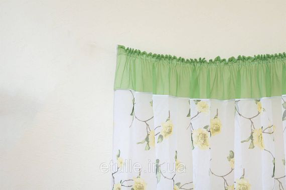 Тюль короткий готовий пошитий, 300*160/120см на тасьмі | Зображення 1
