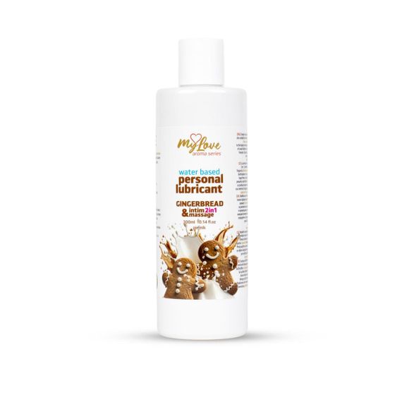 2в1 лубрикант та масажний гель - MyLove Aroma Series Intim&Massage Gingerbread, 300 мл Sex Aura