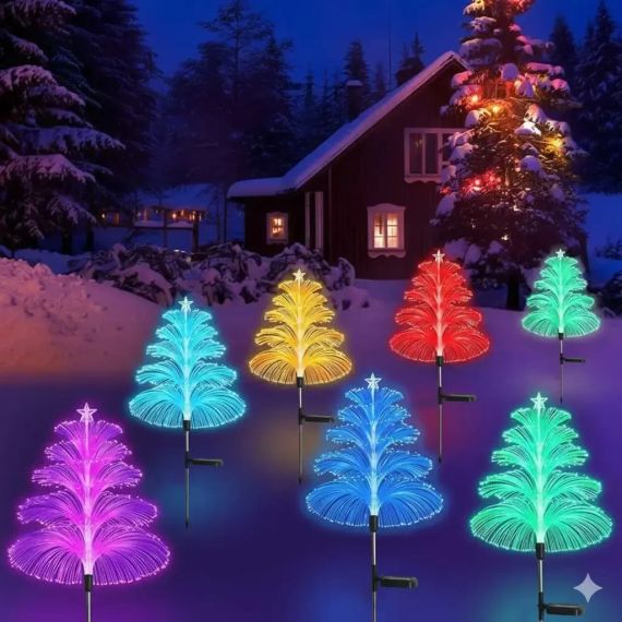 Садовый светильник "Елка" солнечная панель, комплект из 2х штук SFK-45 | Зображення 3