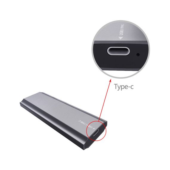 Карман внешний Dynamode M.2 SSD NVMe/SATA combo USB3.2 GEN2 USB-C (DM-CAD-SSD05) | Зображення 2
