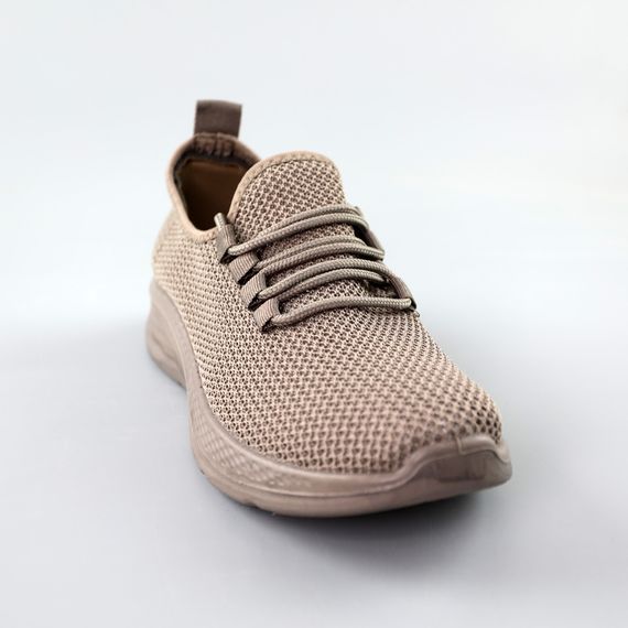 Кросівки жіночі сітка дихаючі  591531 Темно-бежеві 36 37 38 39 40 41 | Зображення 1