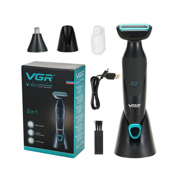 Аккумуляторна електробритва для стрижки VGR V-601 від USB | Зображення 4