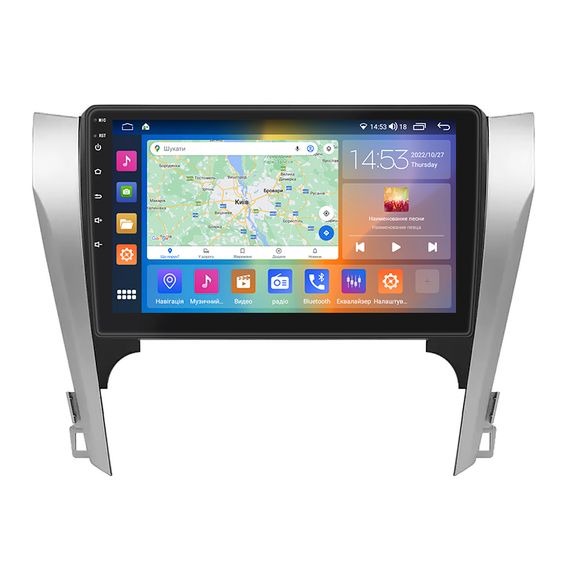 Штатна магнітола 10" Lesko для Toyota Camry VII (XV50) 2011-2014 2/32Gb CarPlay 4G Wi-Fi GPS Prime Тойота