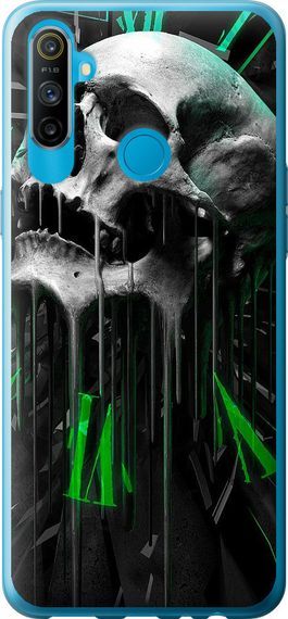Чехол на Realme C3 Череп-часы "4100u-1889-17620"