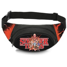 Сумка-бананка дитяча з принтом Дуже дивні справи поясна сумка для хлопчика (4578)