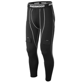 Компресійні штани Sherwood Comp Hockey Jock з захистом паху