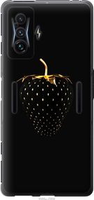Чехол на Xiaomi Poco F4 GT Черная клубника "3585u-2958-17620"