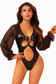 Боді JSY « Інтригуюча Жюстин» Чорне One Size
