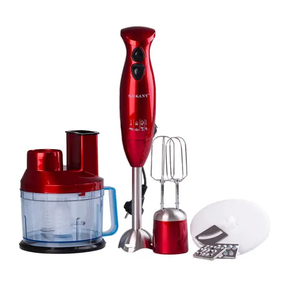 Кухонний комбайн з чашею 7 в 1 Sokany SM-5011-7 600 Вт з насадками Червоний
