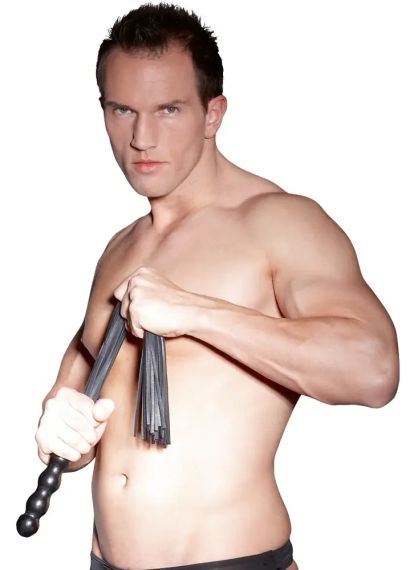 Шкіряний флогер з дерев’яною ручкою Sex Aura | Зображення 2