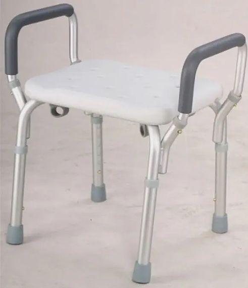 Стілець для душу та ванної з підлокітниками, регульований по висоті, протиковзний 57103A00 | Зображення 4