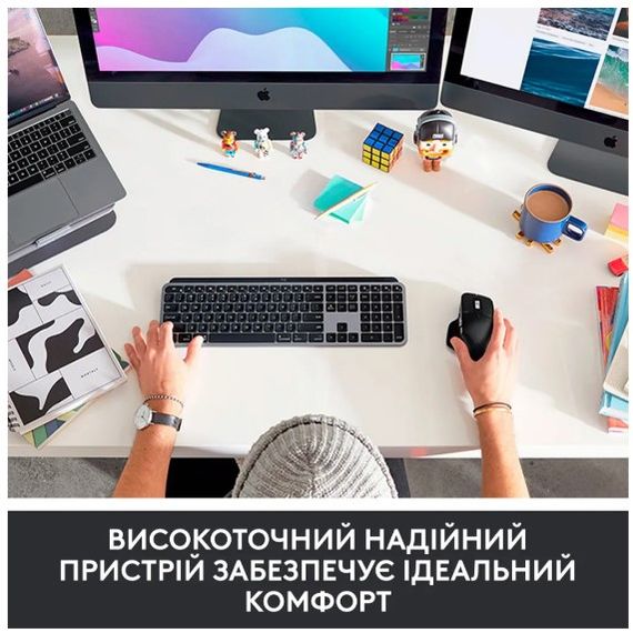 Клавіатура Logitech MX Keys for Mac Advanced Space Grey (920-009558) | Зображення 6