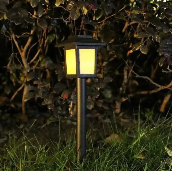 Садовый фонарь на солнечной батарее Квадрат LED 26 см 6 WW Белый теплый | Зображення 3