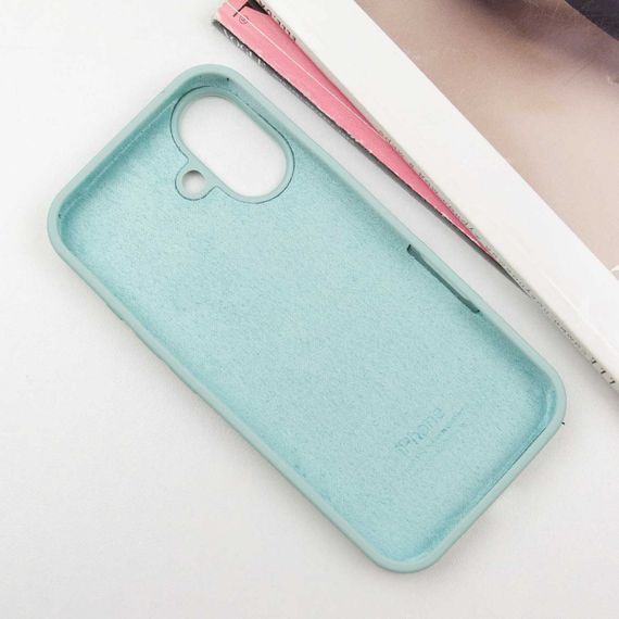 Чехол Silicone Case Full Protective (AA) для Apple iPhone 16 Plus (6.7") Бирюзовый / Beryl | Зображення 2