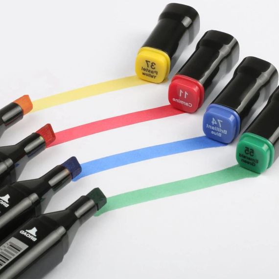 Набор двусторонних скетч-маркеров для рисованияTouch на спиртовой основе | Зображення 1