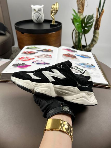 Кросівки New 9060 Black White , текстиль , В'єтнам 40 25.5 см | Зображення 6