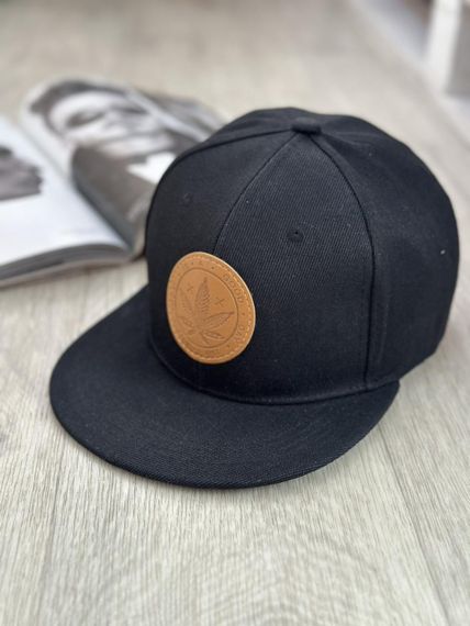 Кепка снепбек (Snapback)  з коноплею Чорний  56-61р (9060) | Зображення 1