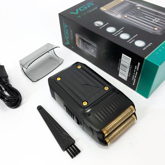 Електробритва VGR V-363, Тример для вусів, Електробритва з насадками для бороди, Тример бездротової | Зображення 1