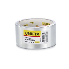 Лента клейкая алюминиевая 50мм*10м UNIFIX