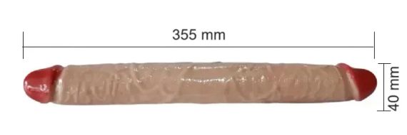 Подвійний фалоімітатор OYO - Double Dong 14", YQM-081 Sex Aura | Зображення 5