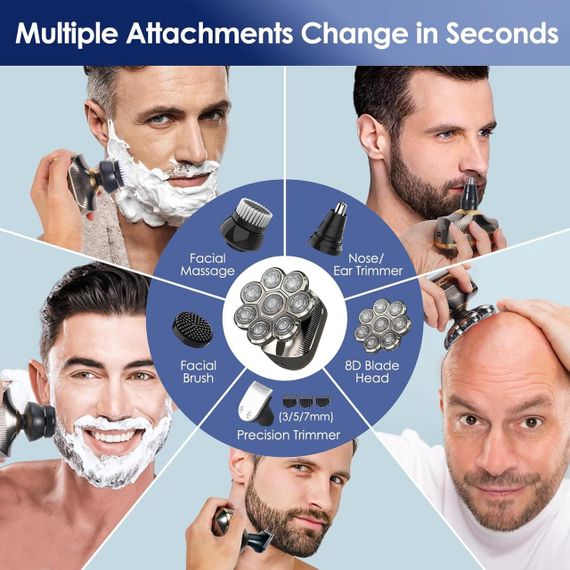 Бритва електрична, водонепроникний чоловічий набір для догляду, SOPPY, електробритва | Зображення 1