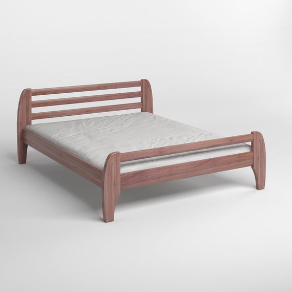 Односпальне дерев'яне ліжко Mebigrand Мілан Горіх лісовий 80х190 см (MBG-6354) | Зображення 1